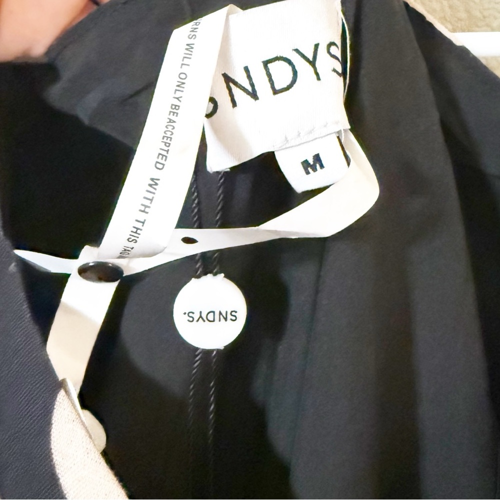 SNDYS x REVOLVE Briella One Shoulder Polka Dot Bubble Hem Mini Dress size Medium - Picture 6 of 9